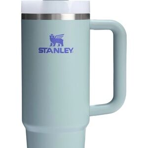 STANLEY Quencher H2.0 Tumbler with Handle and Straw 30  Blue Cactus